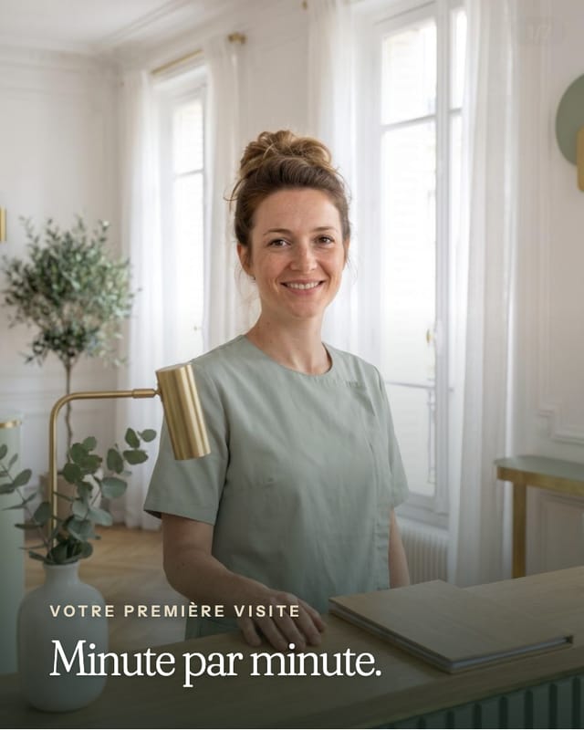 Carrousel qui déroule un soin minute par minute, dessiné par DeveloppIA