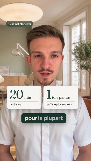 Vidéo verticale sous-titrée sur le détartrage, montée par DeveloppIA