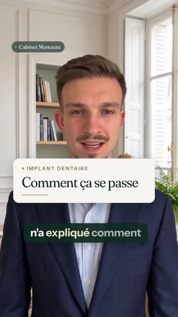 Vidéo verticale sous-titrée sur l'implant dentaire, montée par DeveloppIA