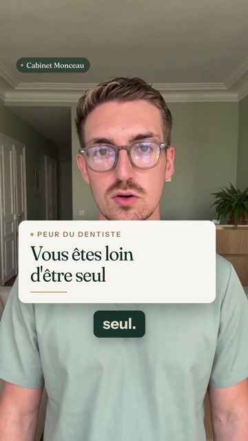 Vidéo verticale sous-titrée sur la peur du dentiste, montée par DeveloppIA